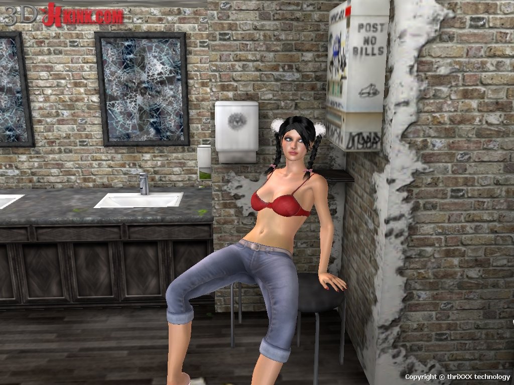 Hot BDSM sex action created in virtual fetish 3d sex game! #69632055