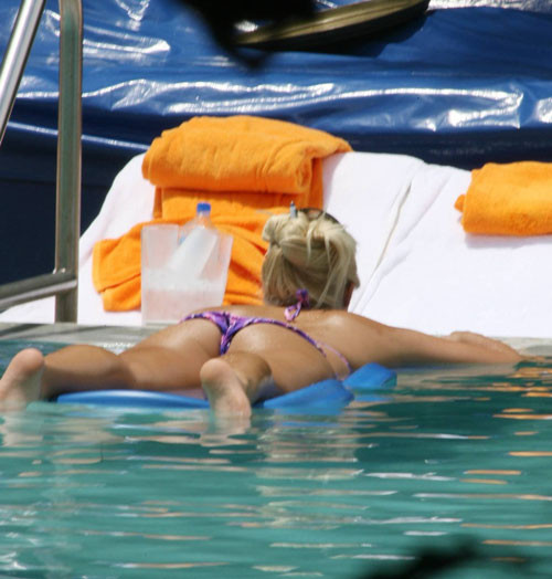 Brooke Hogan showing her panties and posing sexy in bikini #75416788