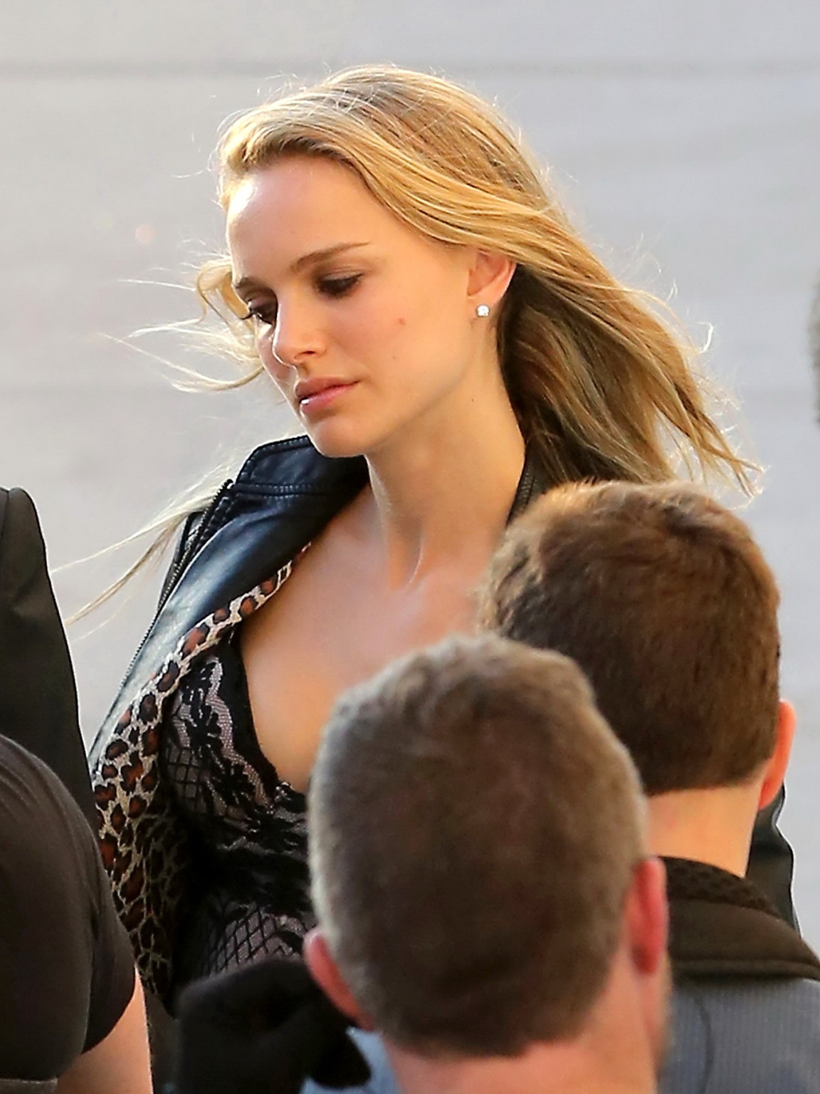 Natalie Portman showing huge cleavage on the set of a Terrence Malick film in Au #75250081