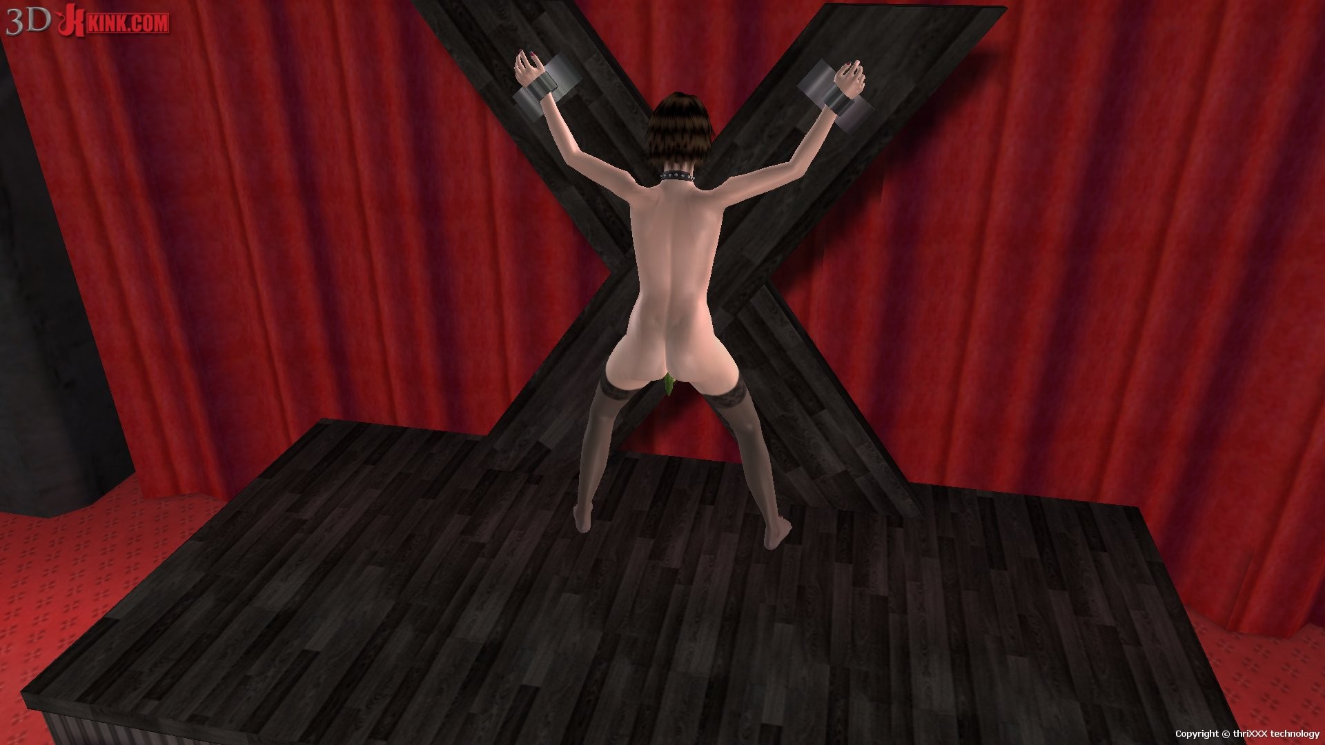 ¡Caliente acción de sexo bdsm creado en el juego de sexo virtual fetiche 3d!
 #69623116