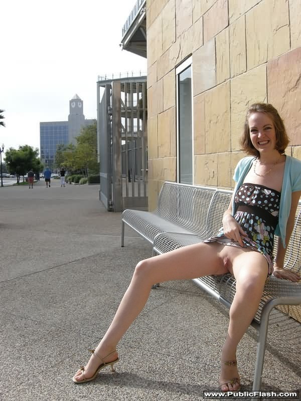 Tall slim Debbie flashes nude body on city streets #78911236