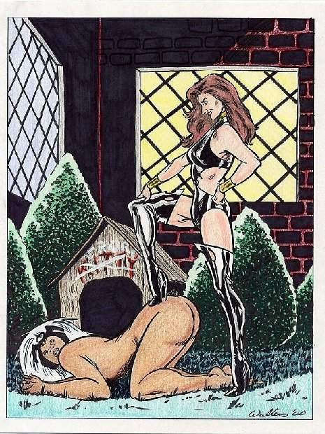 extreme evil art of women in bondage #69673842