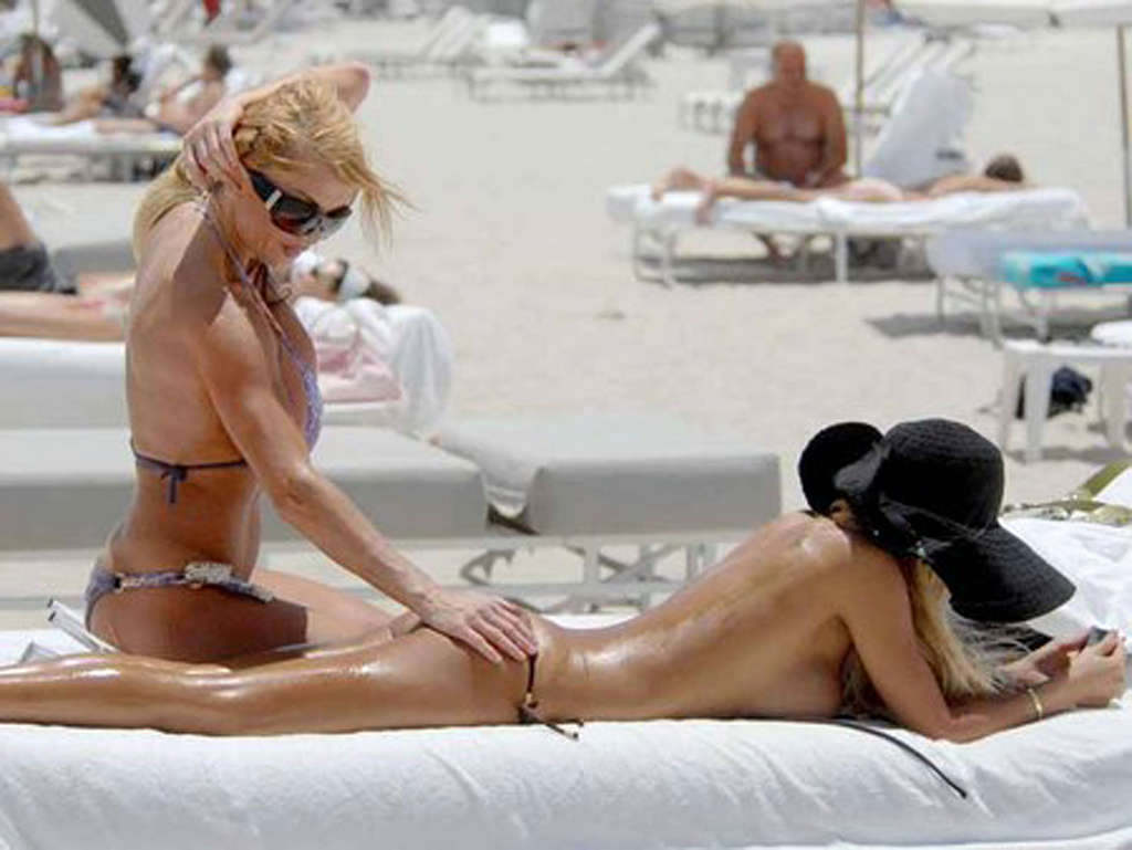 Shauna Sand exposing her fucking sexy body and nude tits on beach #75349404
