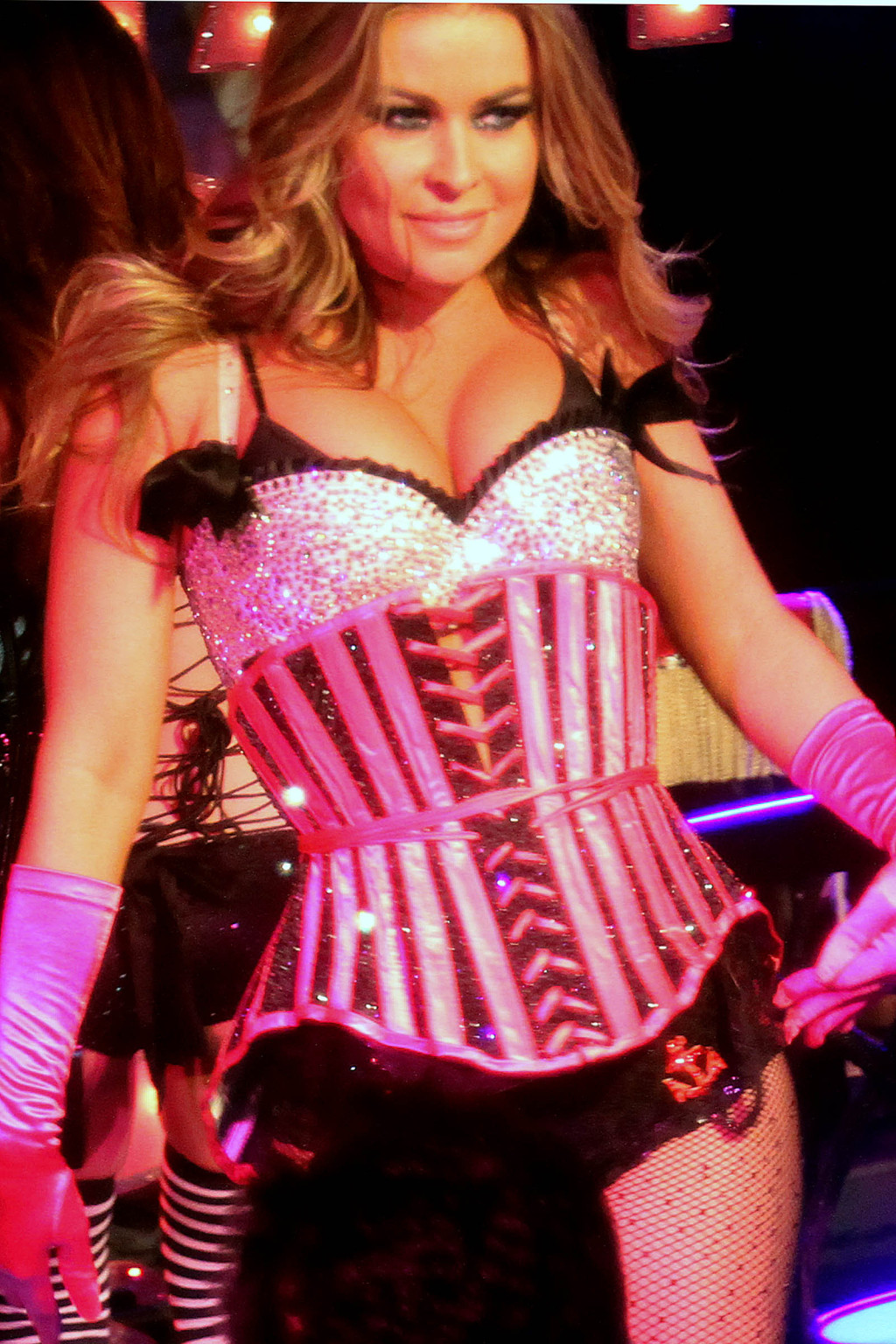 Carmen Electra in lingerie performing at Pussycat Dolls Lounge in Park City #75319921