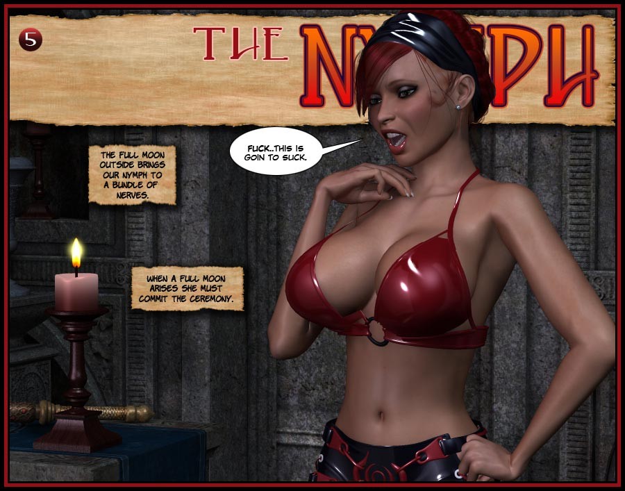 Ninfa arrapata e demone femminile booby con grande cazzo
 #69521097