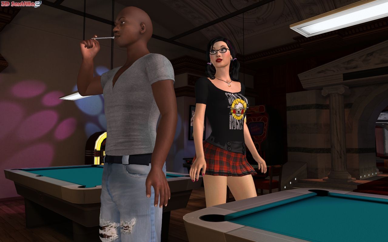 Kinky 3d animierte interracial hookup in einer Bar
 #69351542