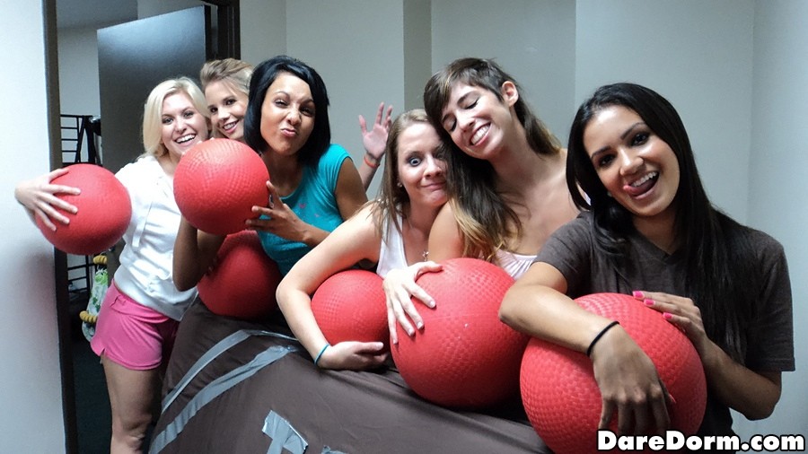 Hot fucking teens play dodgeball in these dorm room #67685392