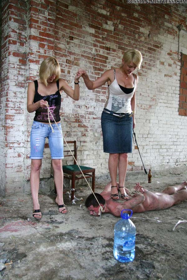 These ladies will trample the bastard into hell on this abandoned farm #71939200