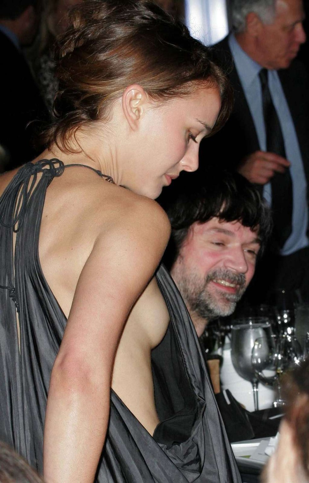 Natalie Portman exposing her nice ass in thong and tits slip paparazzi shoots #75336216