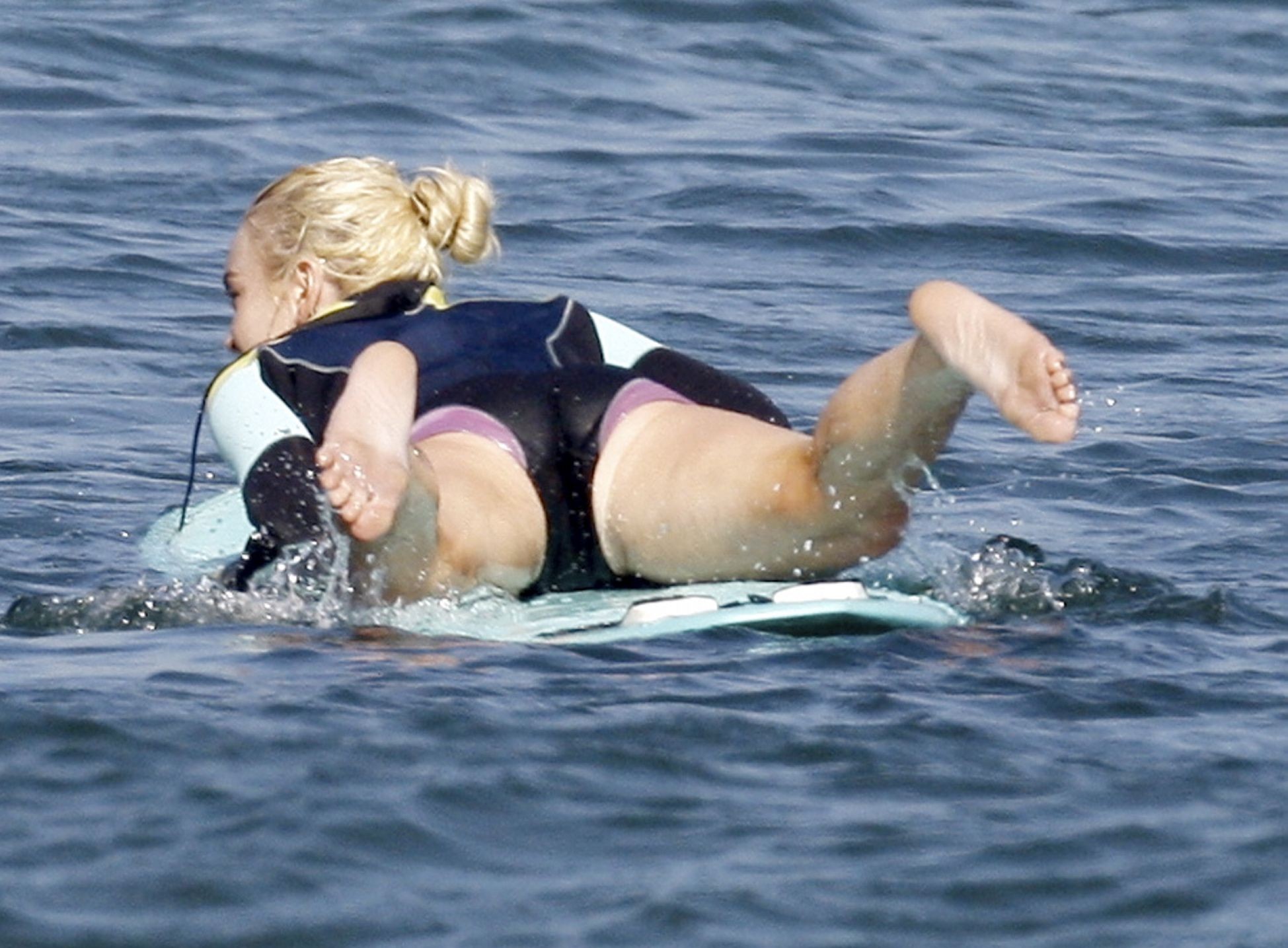 Lindsay Lohan shows off her ass while  after surfing in Malibu #75291021