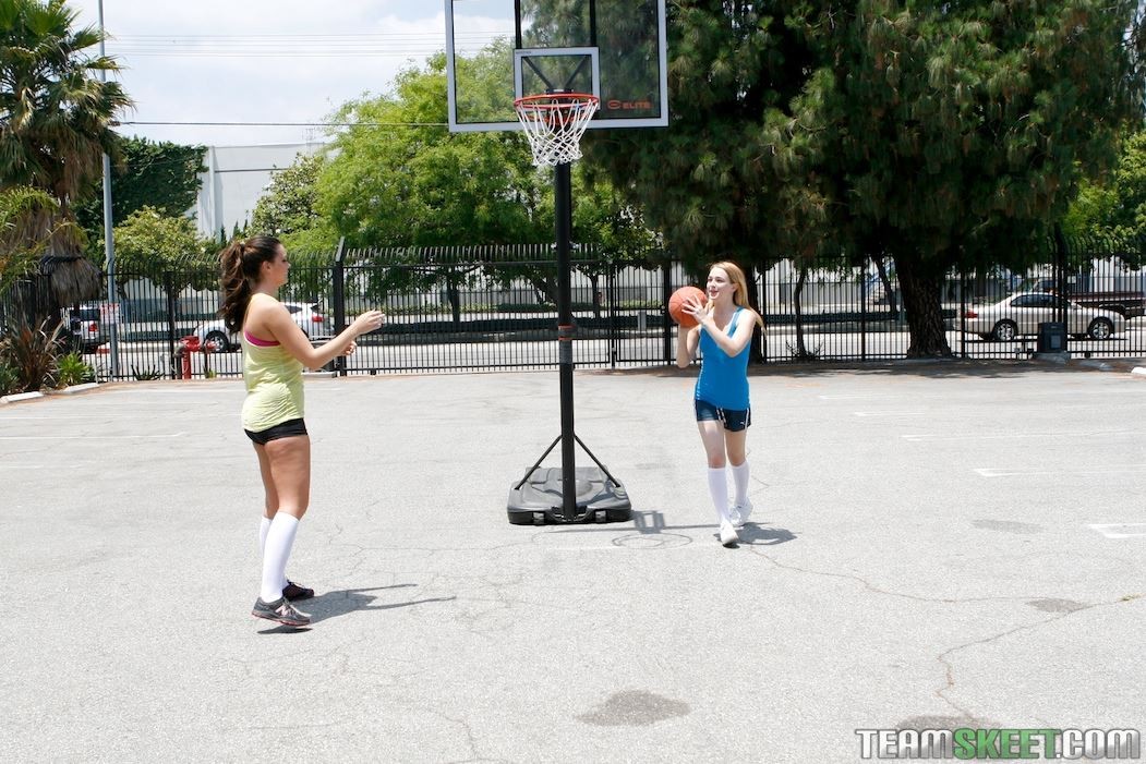Alaina Fox and Alison Tyler lick pussy after basketball game #78063540