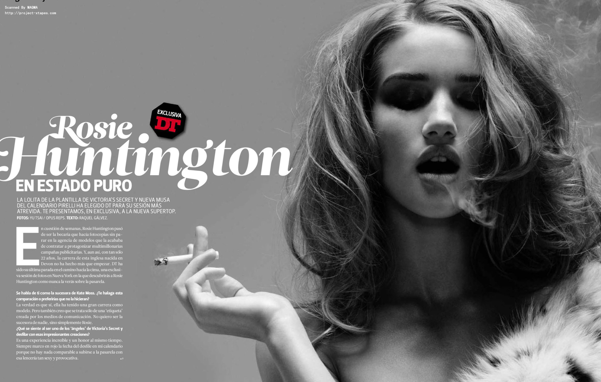 Rosie huntington-whiteley posiert oben ohne für die Januar-Ausgabe 2011 der spanischen dt 'z
 #75323493