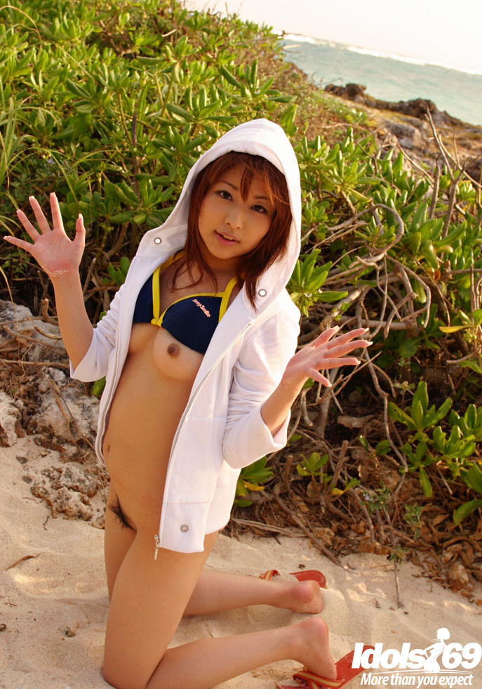Japanese chick at the beach #69801774
