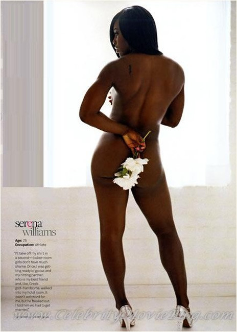 Serena Williams see thru hard nipples and lovely ass #75420690
