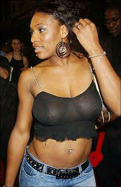 Serena Williams see thru hard nipples and lovely ass #75420705