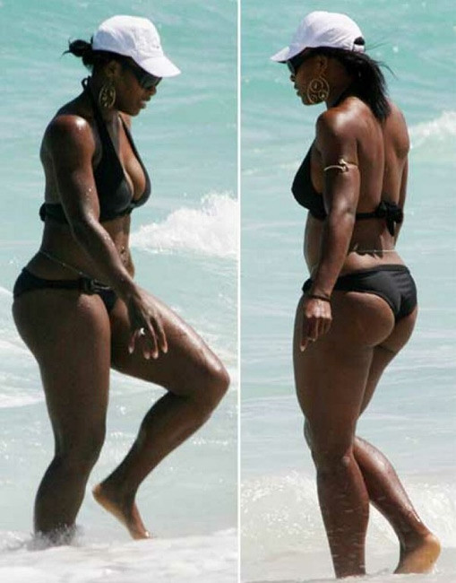 Serena Williams see thru hard nipples and lovely ass #75420737