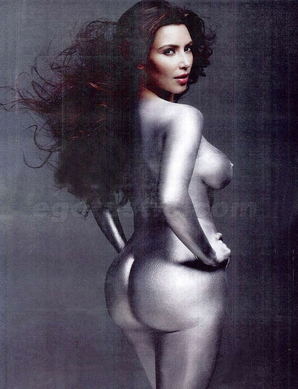 Kim Kardashian exposing her nice big boobs and flashing panties upskirt in car #75329830