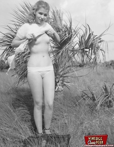 Several vintage girls showing their fine natural bodies #78494038