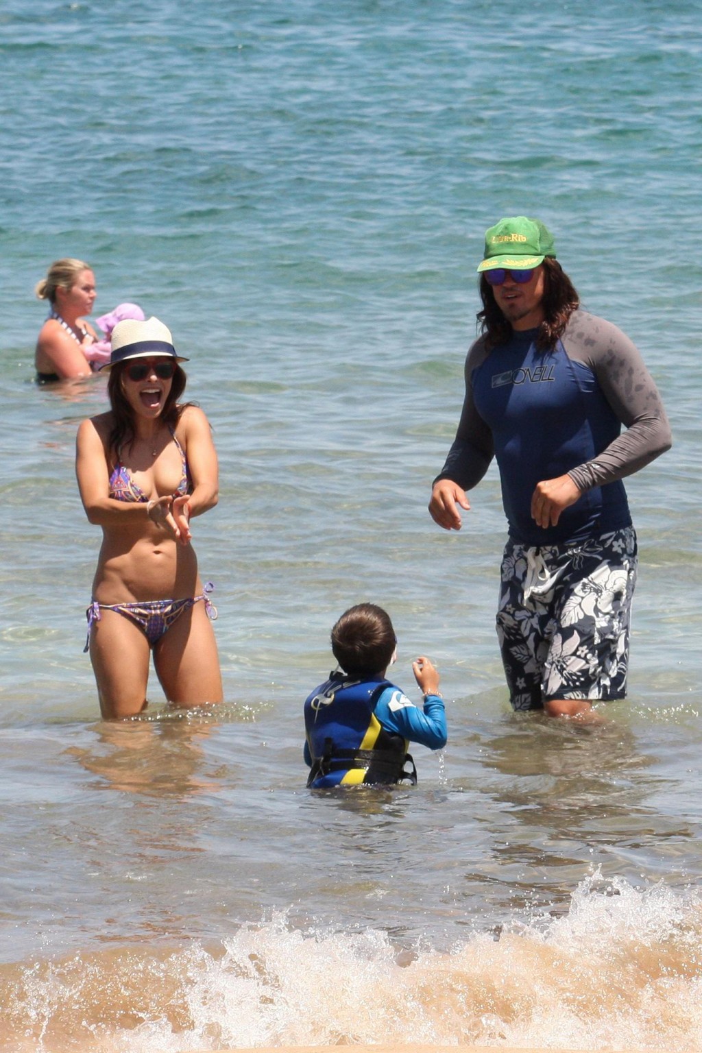 Sarah Shahi showing off her bikini body on a beach in Hawaii #75230371