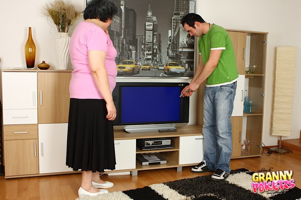 He's fixing more than her broken television #77232805