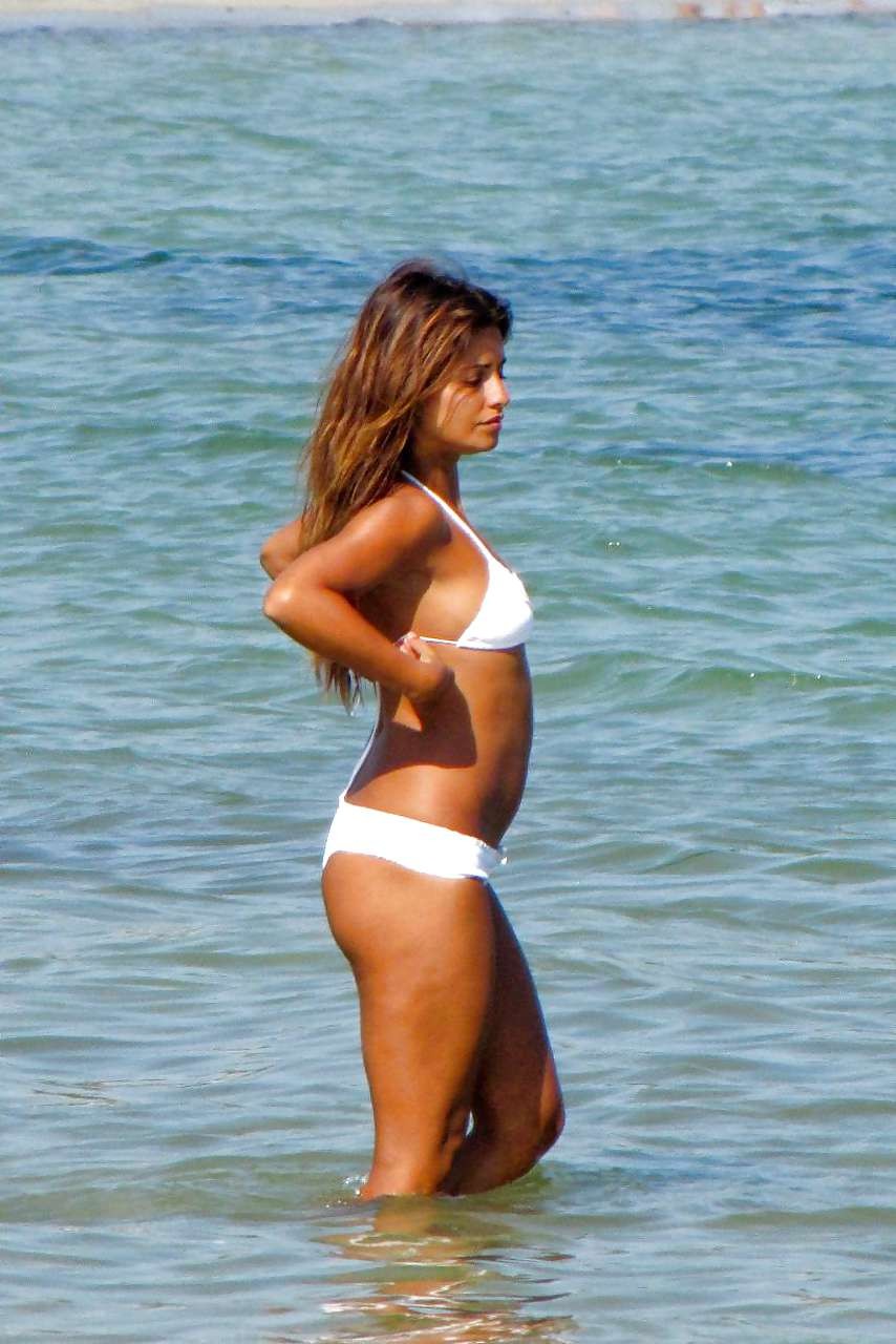 Monica Cruz showing her tits and ass in bikini and in stockings #75244413