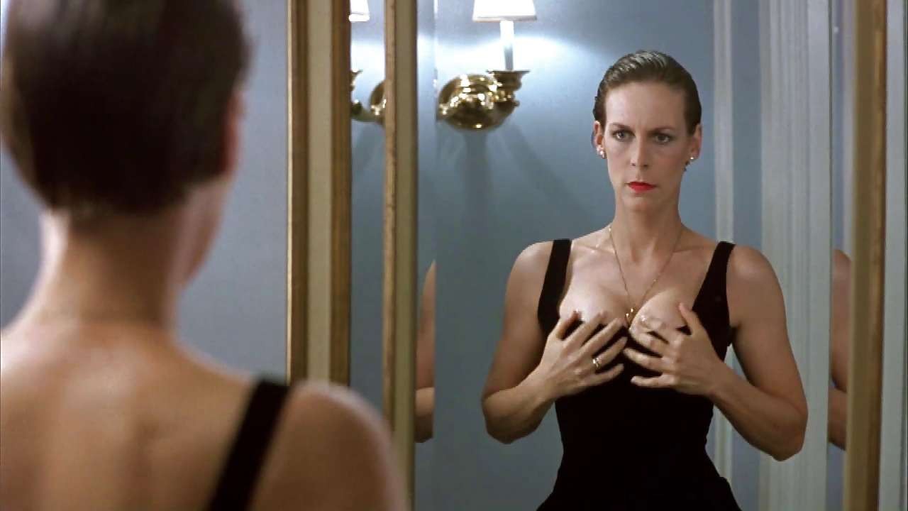 Jamie Lee Curtis showing her amazing ass in black thong and dancing in bra #75297055