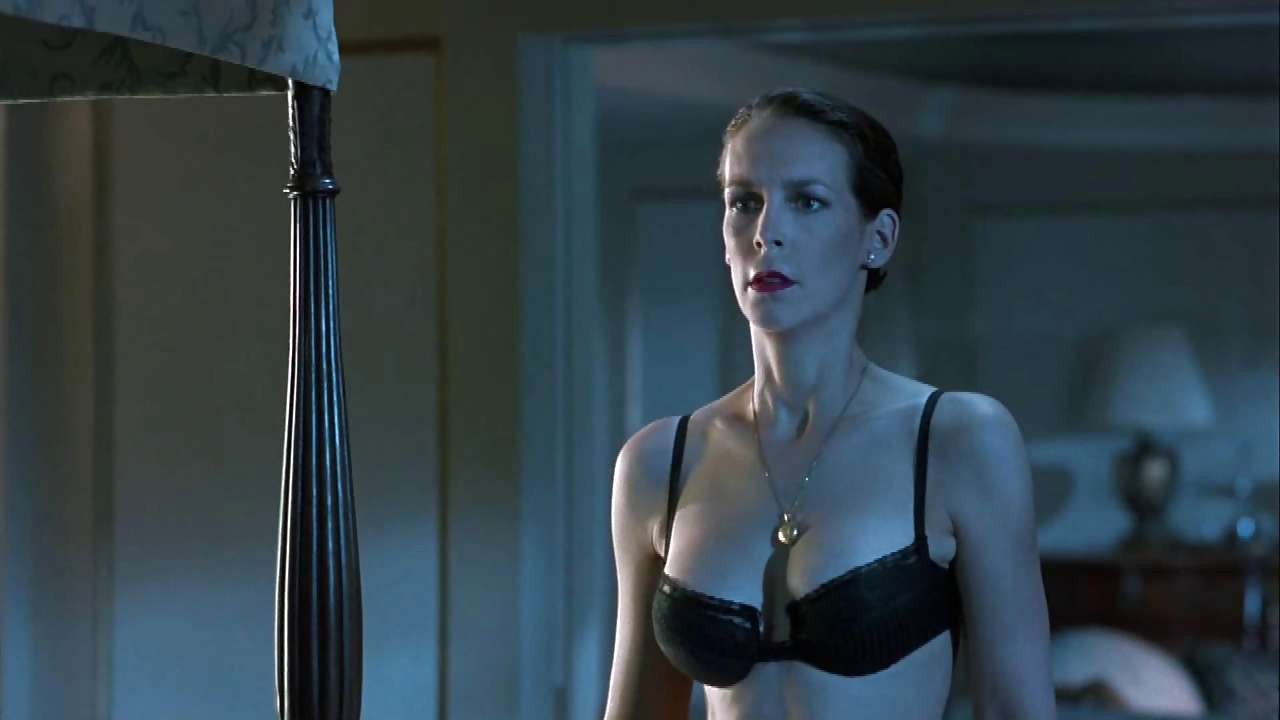 Jamie Lee Curtis showing her amazing ass in black thong and dancing in bra #75297073