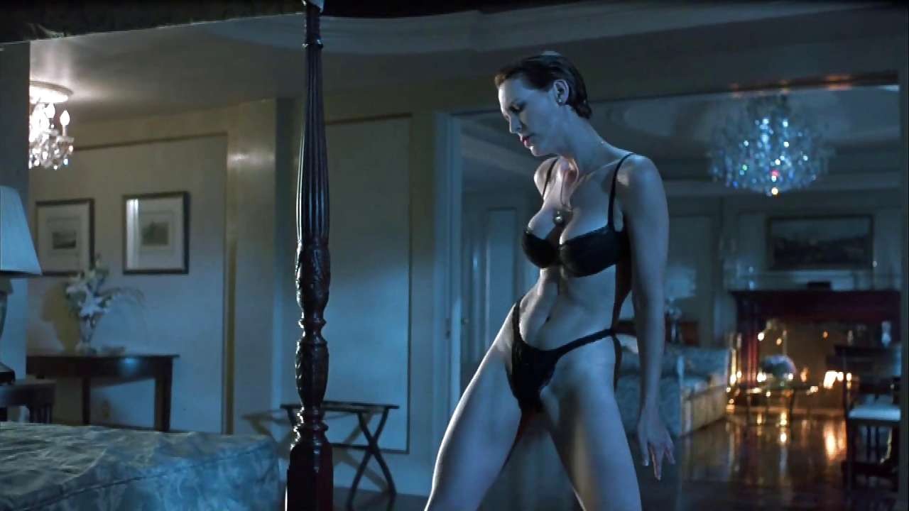 Jamie Lee Curtis showing her amazing ass in black thong and dancing in bra #75297092