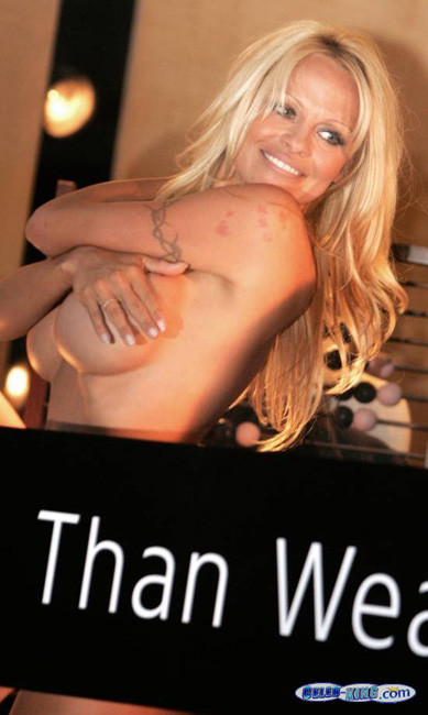 Big boobs blonde celebrity Pamela Anderson totally exposed #75407746
