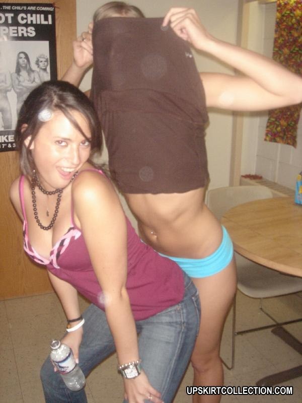 Tits jumping out from frisky bimbos' tiny tits #73170591