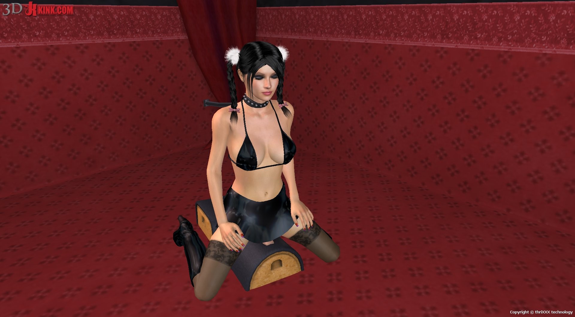 Hot BDSM sex action created in virtual fetish 3d sex game! #69359207