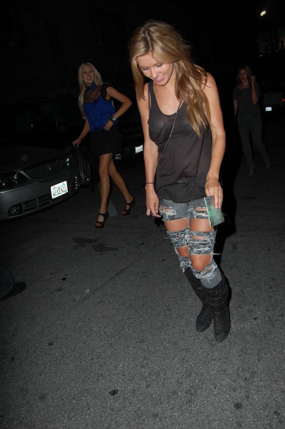 Beautiful Audrina Patridge topless and in very seethrough top #75378134