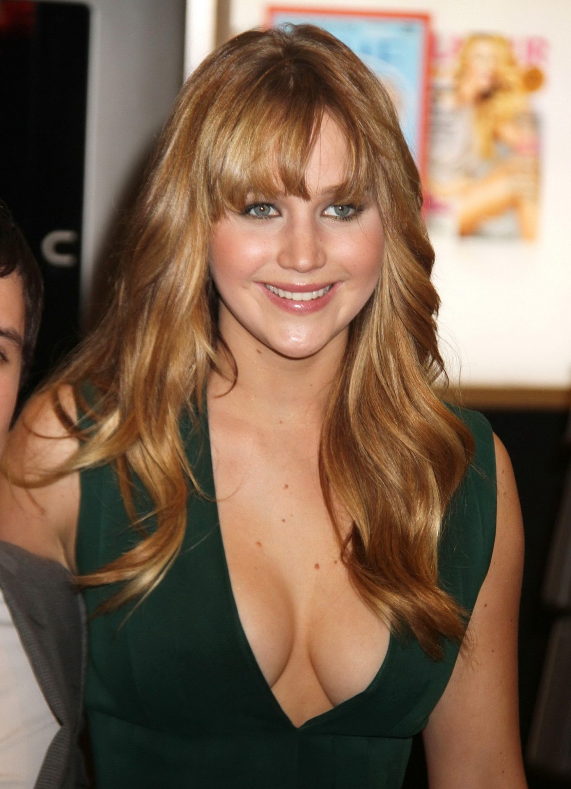 Jennifer Lawrence showing awesome cleavage at Barnes  Noble signing event in NYC #75269660