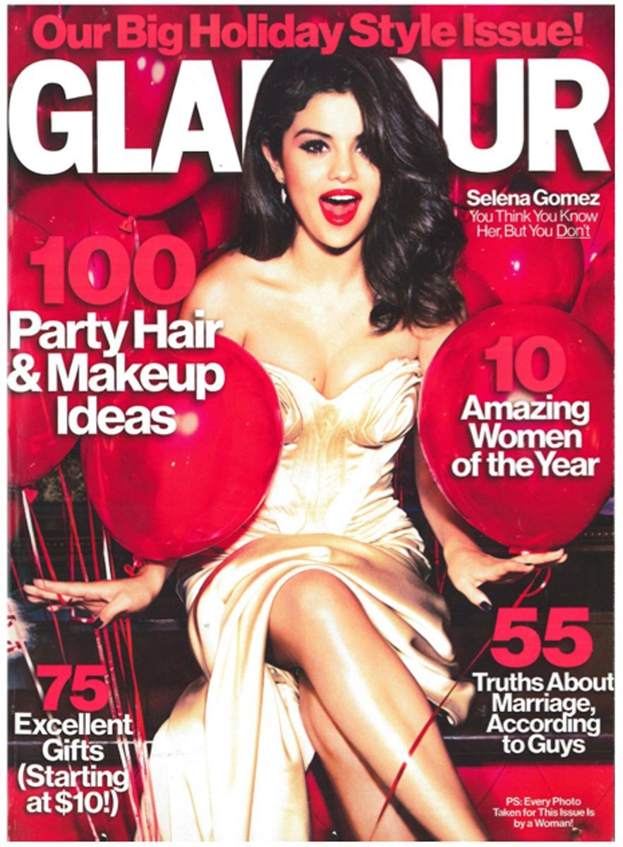 Selena Gomez looking beautiful in glamour magazine #75249109