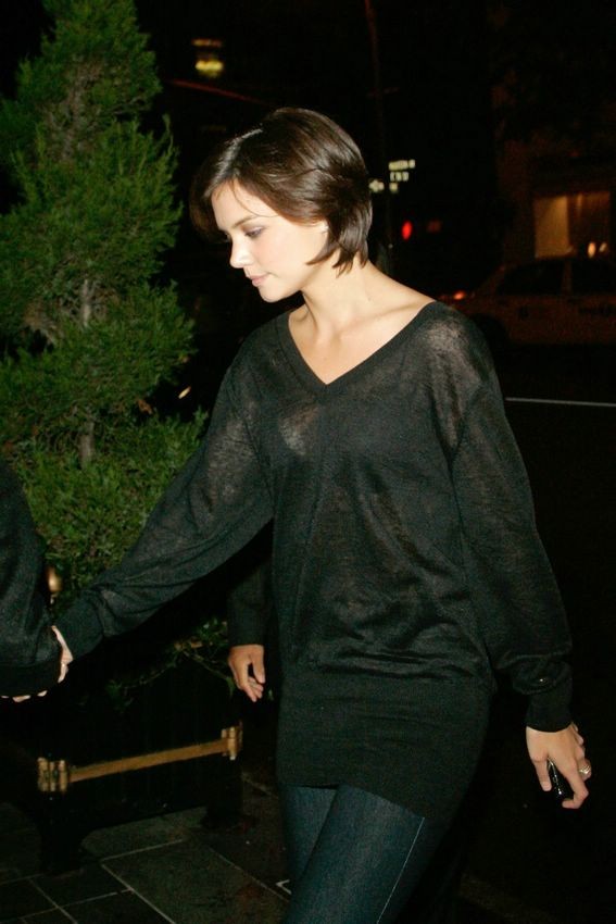 Busty celebrity Katie Holmes perfect perky tits exposed #74982790