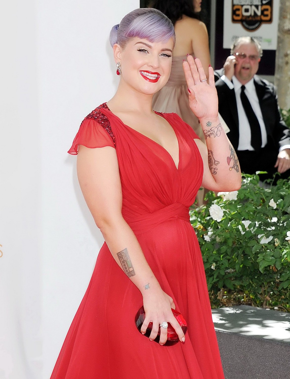 Chubby Kelly Osbourne showing huge cleavage at the 65th annual Primetime Emmy Aw #75218127