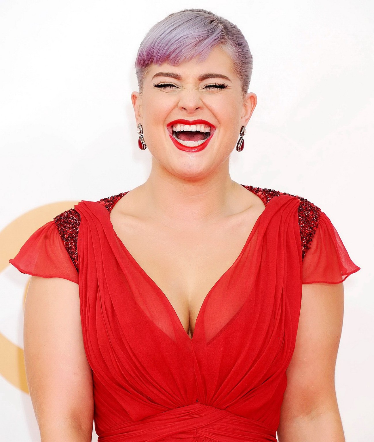 Chubby Kelly Osbourne showing huge cleavage at the 65th annual Primetime Emmy Aw #75218174