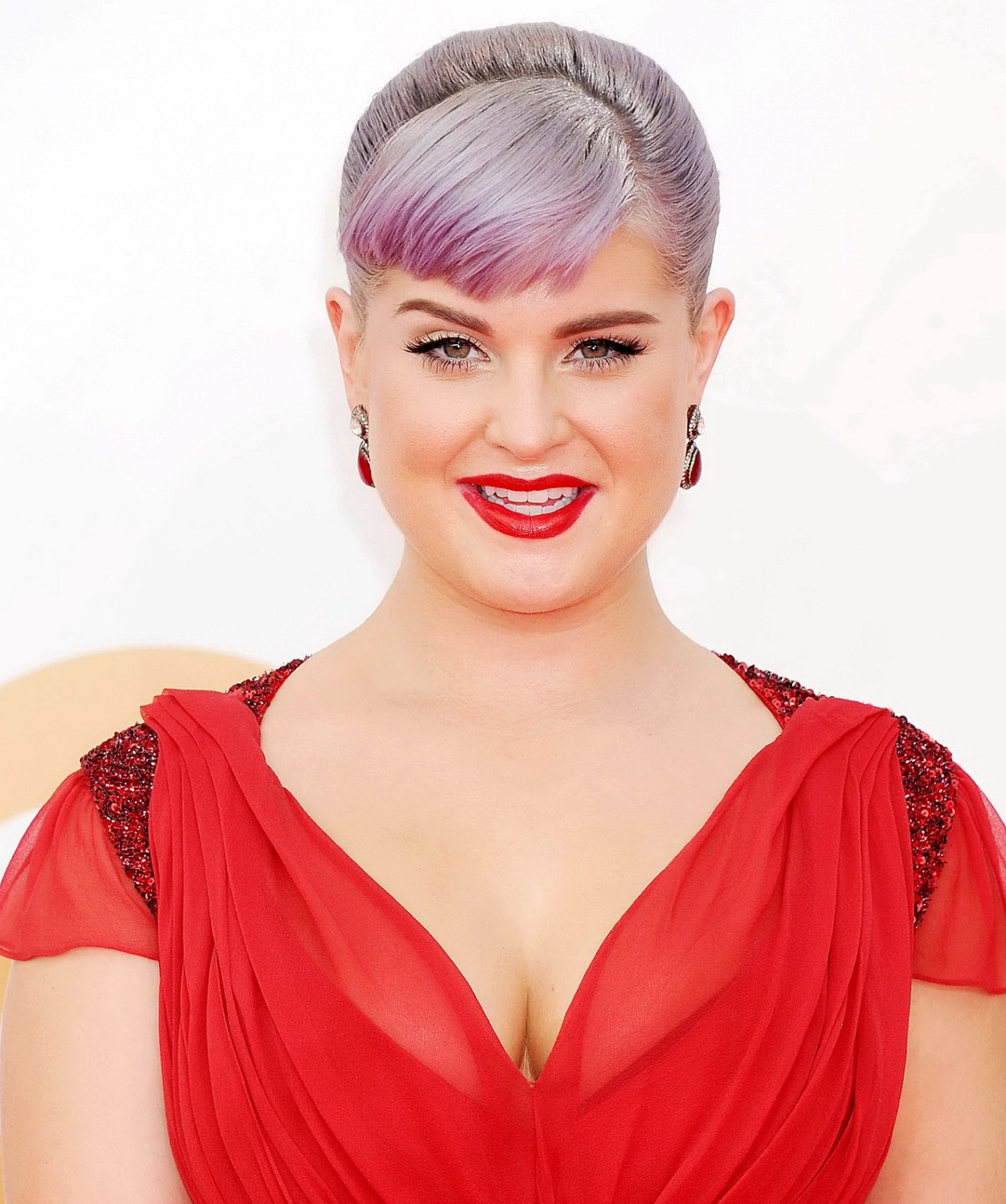 Chubby Kelly Osbourne showing huge cleavage at the 65th annual Primetime Emmy Aw #75218180