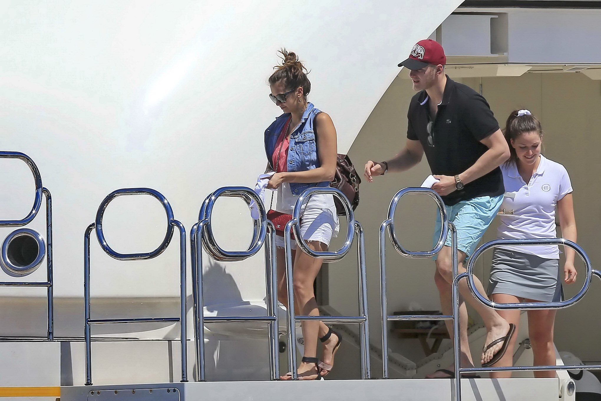 Nina Dobrev showing off her bikini body on a yacht in Ibiza #75187300