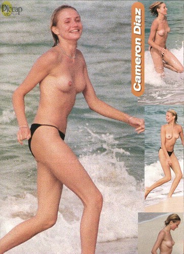 slender actress Cameron Diaz topless #75362164