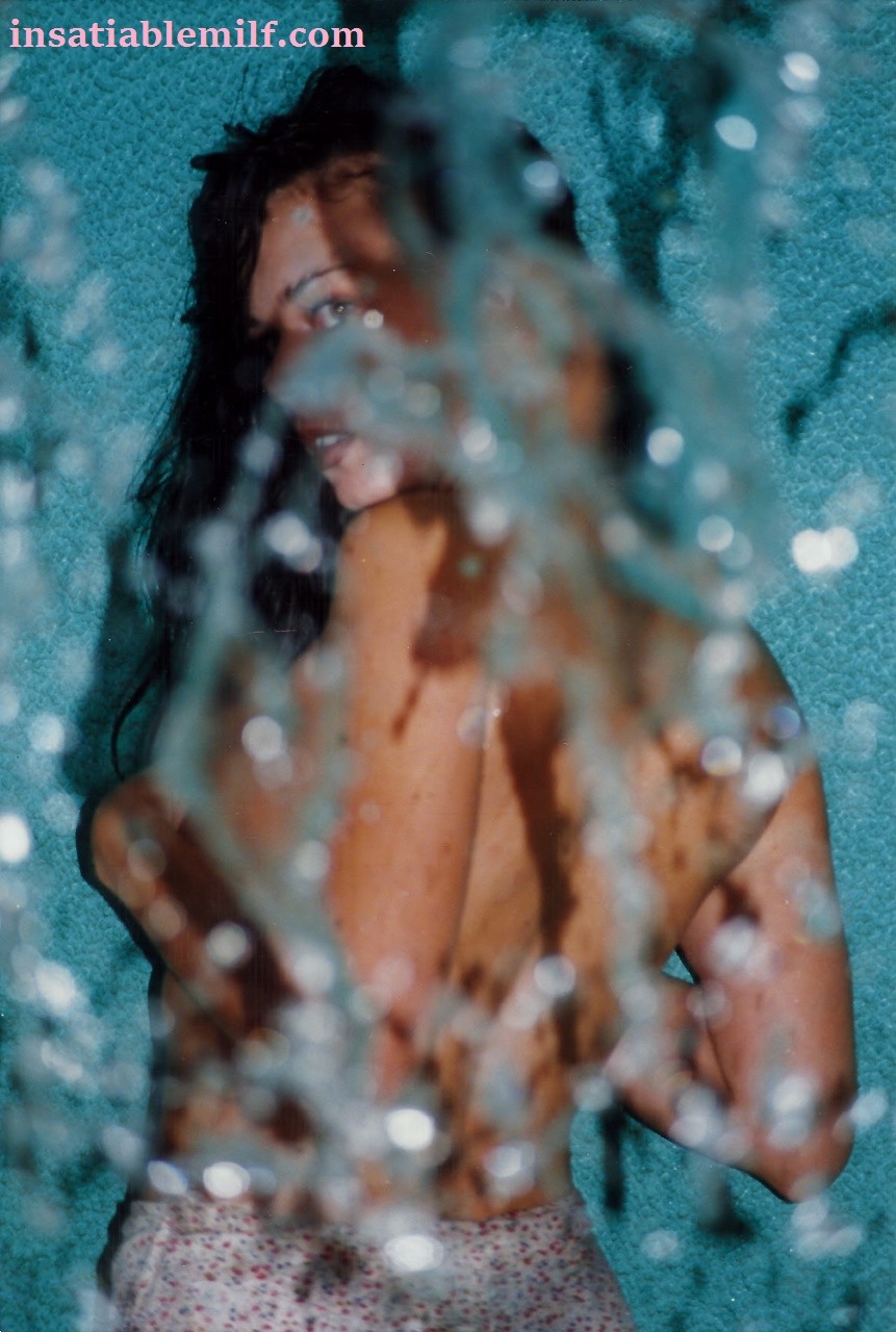 Sexy Diane Andrews posing in a fountain getting wet #70720510