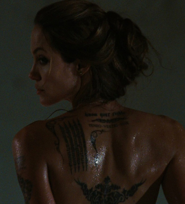 Angelina Jolie quality pics of tattoo on nude ass #75397668