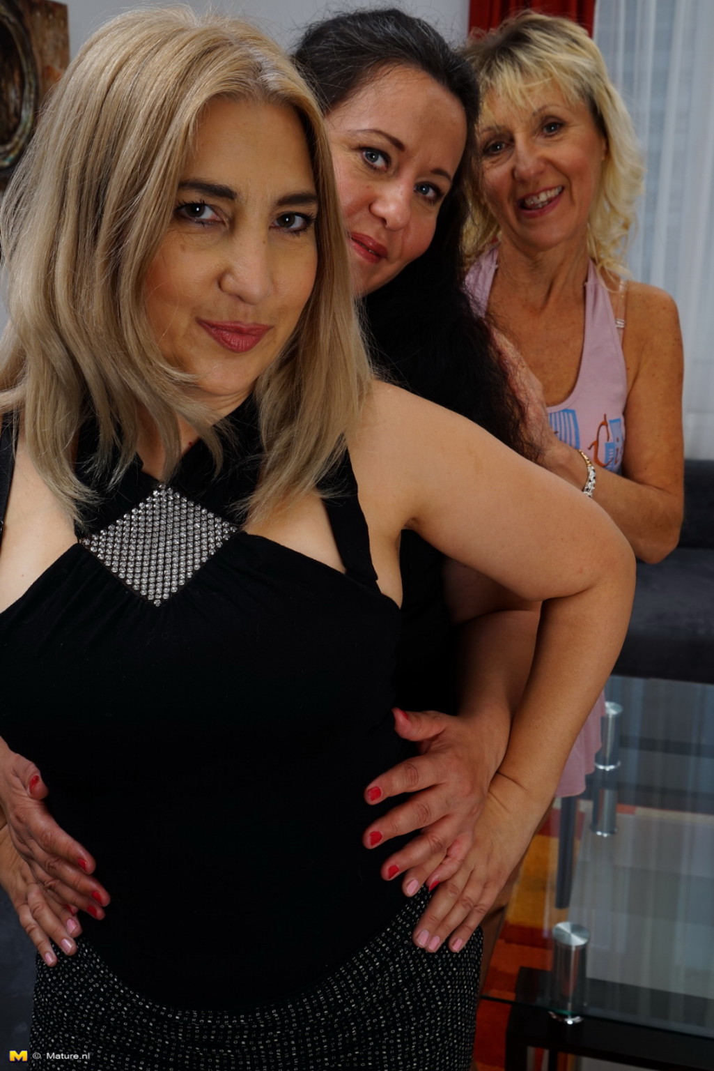 Three naughty housewives going full lesbian #71738780