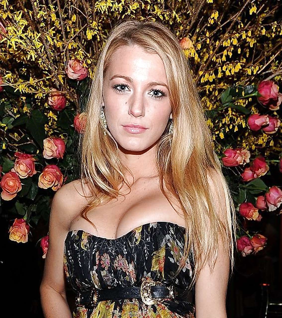 Blake Lively showing her tits and pussy in leaked photos and leggy in mini skirt #75302213