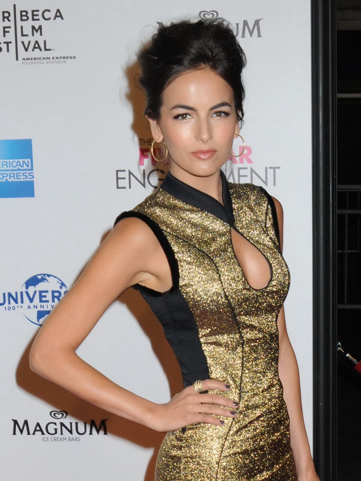 Camilla Belle showing cleavage at 'The Five Year Engagement' premiere #75265836