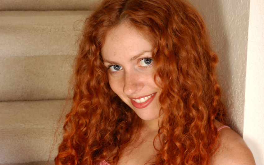 Awesome curly redhead dildoin pussy #78991359