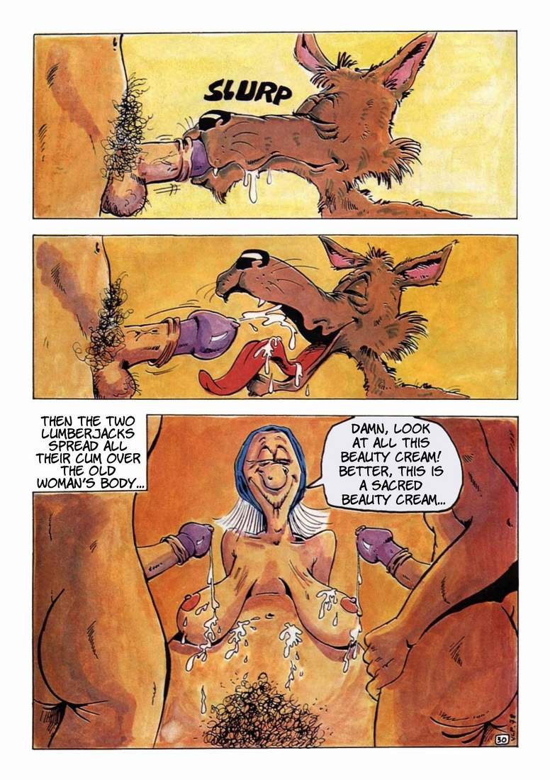 Comics of big red riding hood  and her grandmother have sex #69657011