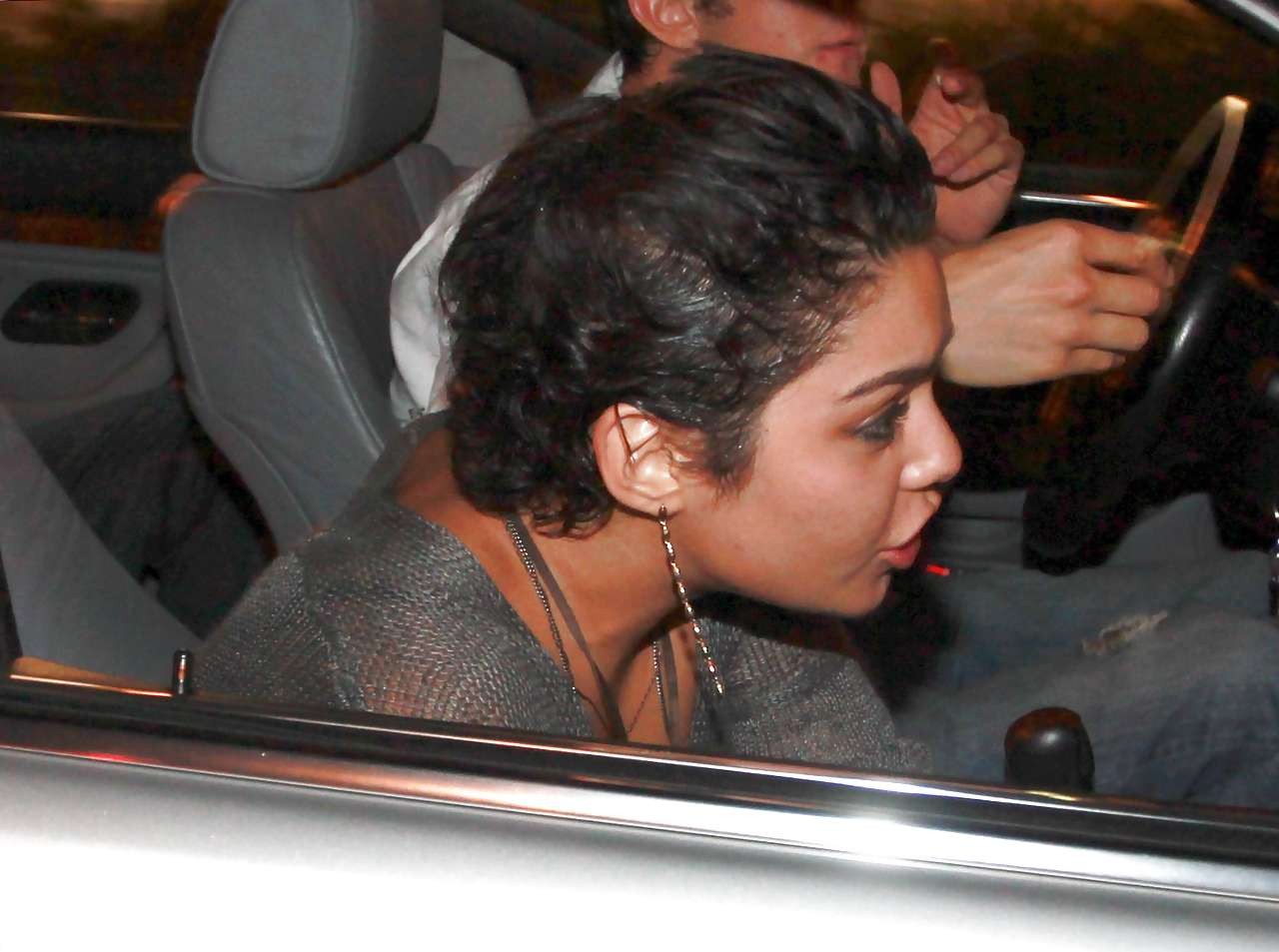 Vanessa Hudgens showing her black bra and sexy in fuck me boots paparazzi pictur #75292019