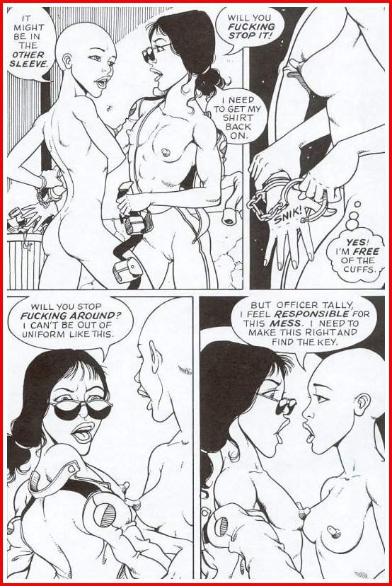 Skinny kinky lesbische Bondage-Comic
 #76653334