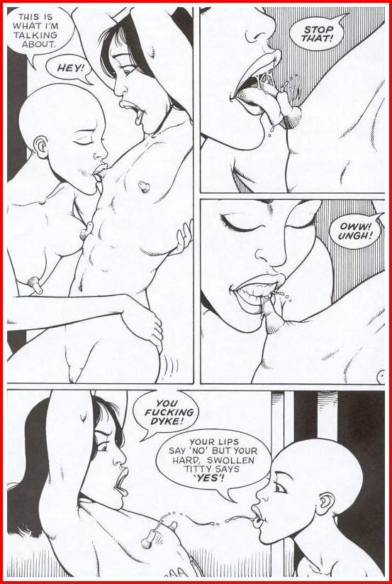 Skinny kinky lesbische Bondage-Comic
 #76653356